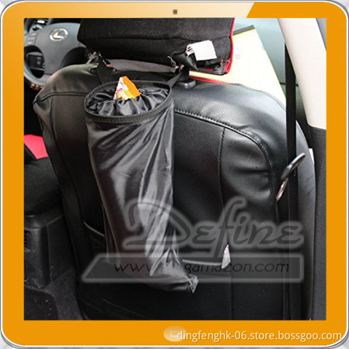 Black Auto Seat Back Trash Bag Car Organizer